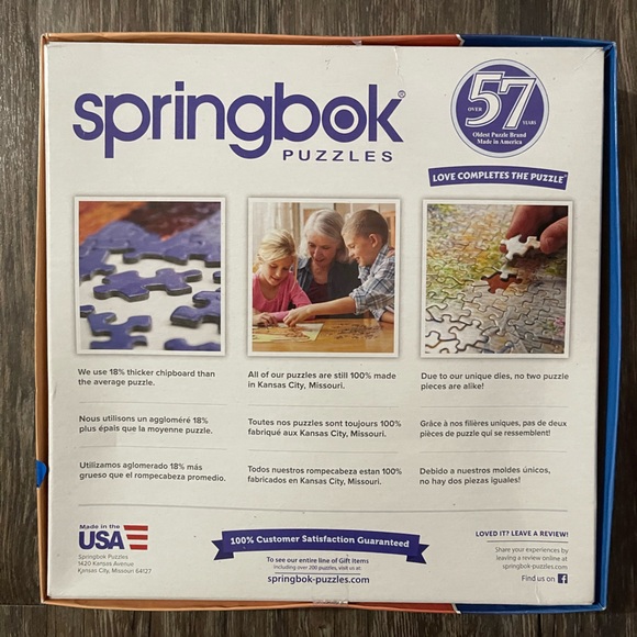 Springbok 1000 Piece Jigsaw Puzzle Holiday 🧩 - Picture 3 of 3